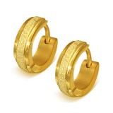 Spalatius Arany színű, homokfújt nemesacél fülbevaló ékszer