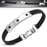 Spalatius Fekete kaucsuk karkötő Nr.4