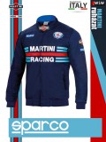 Sparco MARTINI RACING BLUE BOMBER prémium kabát - munkaruha