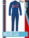 Sparco MARTINI RACING BLUE MECHANIC prémium overál - munkaruha