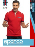 Sparco MARTINI RACING RED prémium technikai galléros póló - munkaruha