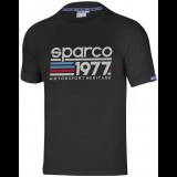 Sparco póló 1977, fekete, XL-es méret (01329NR4XL)
