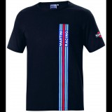 Sparco póló csíkos Martini Racing, fekete, XL-es méret (01339MRNR4XL)