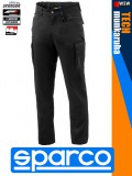 Sparco TECH BLACK prémium technikai stretch pamutgazdag derék munkanadrág - munkaruha
