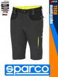 Sparco TECH GREYYELLOW LAREDO prémium technikai stretch rövid munkanadrág - munkaruha