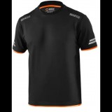 Sparco Tucson Technikai póló, fekete-narancssárga, L méret (02416NRAF3L)