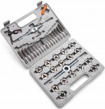 SPARTA 40 részes menetfúró és menetvágó szett M3-M12 metsző-vágó fej kofferben