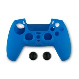 Spartan Gear Playstation 5 Silicon Skin Cover and Thumb Grips Blue 072241