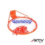 Spartan Kosárgyűrű színes hálóval 16 mm