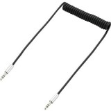 SpeaKa Professional Jack Audio Csatlakozókábel [1x Jack dugó, 3,5 mm-es - 1x Jack dugó, 3,5 mm-es] 1.00 m Fekete Spirálkábel (SP-7870092) - Audió kábel