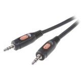SpeaKa Professional Jack Audio Csatlakozókábel [1x Jack dugó, 3,5 mm-es - 1x Jack dugó, 3,5 mm-es] 5.00 m Fekete (SP-7870376)