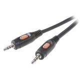SpeaKa Professional Jack Audio Csatlakozókábel [1x Jack dugó, 3,5 mm-es - 1x Jack dugó, 3,5 mm-es] 5.00 m Fekete (SP-7870376) - Audió kábel