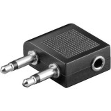 SpeaKa Professional Jack Audio Y adapter [2x Jack dugó, 3,5 mm-es - 1x Jack alj, 3,5 mm-es] Fekete (SP-7869752) - Audió kábel