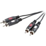 SpeaKa Professional RCA Audio Csatlakozókábel [2x RCA dugó - 2x RCA dugó] 1.50 m Fekete (SP-7869764)