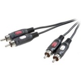 SpeaKa Professional RCA Audio Csatlakozókábel [2x RCA dugó - 2x RCA dugó] 5.00 m Fekete (SP-7870196) - Audió kábel