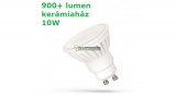 SpectrumLED 10W Premium 100° GU10/230V 920 lumen kerámiaházas LED szpot izzó természetes fehér 2évG WOJ14309
