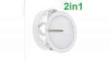 SpectrumLED ALGINE 12W 2in1 kerek fehér LED mennyezeti lámpa természetes fehér SLI037028NW_PW
