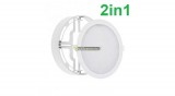 SpectrumLED ALGINE 18W 2in1 kerek fehér LED mennyezeti lámpa természetes fehérSLI037029NW_PW