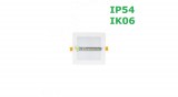 SpectrumLED DURE 3 IP54 IK06 12W 1100 lumen LED mennyezeti lámpa, mélysugárzó hidegfehér SLI043010CW_PW