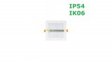 SpectrumLED DURE 3 IP54 IK06 12W 1100 lumen LED mennyezeti lámpa, mélysugárzó melegfehér 2évG SLI043010WW_PW