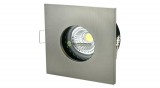 SpectrumLED FIALE IV GU10 IP65 fix lámpatest, négyzet matt ezüst SLIP001008