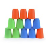 Speed cups sport pohár készlet – 12 db, 3 színű, SMJ
