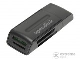 SPEEDLINK SL-150003-BK Snappy hordozható USB kártyaolvasó USB 2.0 csatlakozással - fekete