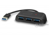 Speedlink SNAPPY EVO SL-140107-BK 4 portos USB 3.0 passzív Hub, fekete