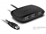 Speedlink SNAPPY SLIM 4 portos USB 2.0 aktív Hub, fekete