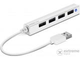 Speedlink SNAPPY SLIM 4 portos USB 2.0 passzív Hub, fehér