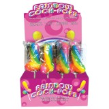 Spencer & Fleetwood Rainbow Cock Pop - péniszes nyalóka (85g) - gyümölcs ízű