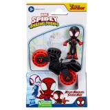 Spider-Man Pókember Póki és csodálatos barátai: Miles Morales és motorja játékszett - Hasbro (F3714_F4002)