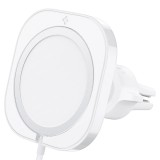 Spigen ACP03163 MagFit MagSafe kompatibilis Mobiltelefon autós tartó - Fehér (ACP03163)