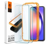 SPIGEN ALM FC képernyővédő üveg 2db (2.5D, ujjlenyomatmentes, extra karcálló, 9H, ultravékony, színkiemelés) ÁTLÁTSZÓ Samsung Galaxy A54 5G (SM-A546)