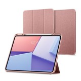 Spigen Apple Ipad Pro 13 (2024) urban fit (flip, trifold, asztali tartó, ceruza tartó, textil minta) rozéarany
