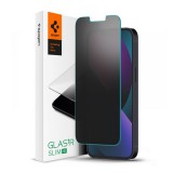 Spigen Apple iPhone 13 Pro képernyővédő üveg (2.5d, extra karcálló, betekintés védelem, ultravékony, 0.2mm, 9h) átlátszó