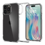 Spigen Apple iPhone 15 Pro crystal hybrid szilikon telefonvédő (ütésállóság, műanyag keret) átlátszó