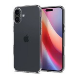 Spigen Apple iPhone 16 liquid crystal szilikon telefonvédő (ütésállóság, légpárnás sarok) átlátszó