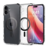 Spigen Apple iPhone 16 Plus ultra hybrid mag műanyag védő (ütésállóság, légpárnás keret, karbon minta, magsafe) átlátszó