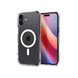 Spigen Apple iPhone 16 Pro crystal flex magsafe szilikon telefonvédő (ütésállóság, légpárnás sarok, magsafe) átlátszó