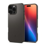 Spigen Apple iPhone 16 Pro Max thin fit magsafe műanyag telefonvédő (matt, ultravékony, kameravédő, magsafe) metálszürke