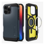 Spigen Apple iPhone 16 Pro Max tough armor mag műanyag telefonvédő (ütésállóság, magsafe) metálfekete