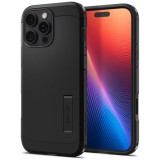 Spigen Apple iPhone 16 Pro Max tough armor mag t műanyag telefonvédő (ütésállóság, kitámasztó, magsafe) fekete