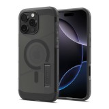 Spigen Apple iPhone 16 Pro Max tough armor mag t műanyag telefonvédő (ütésállóság, kitámasztó, magsafe, matt) fekete