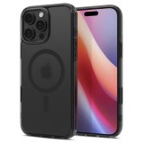 Spigen Apple iPhone 16 Pro Max ultra hybrid t mag műanyag telefonvédő (ütésállóság, légpárnás keret, magsafe) fekete