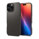 Spigen Apple iPhone 16 Pro thin fit magsafe műanyag telefonvédő (matt, ultravékony, kameravédő, magsafe) sötétszürke