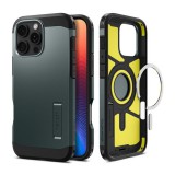 Spigen Apple iPhone 16 Pro tough armor mag műanyag telefonvédő (ütésállóság, magsafe) sötétzöld