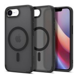 Spigen Apple iPhone 16e crystal hybrid szilikon telefonvédő (ütésállóság, műanyag keret, magsafe) fekete