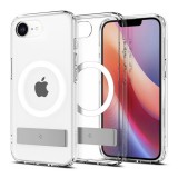 Spigen Apple iPhone 16e ultra hybrid s műanyag telefonvédő (ütésállóság, légpárnás keret, kitámasztó, magsafe) átlátszó