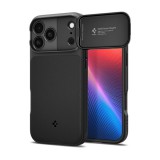 Spigen Apple iPhone 17 Pro Max optik armor mag szilikon telefonvédő (kameravédő, magsafe) fekete